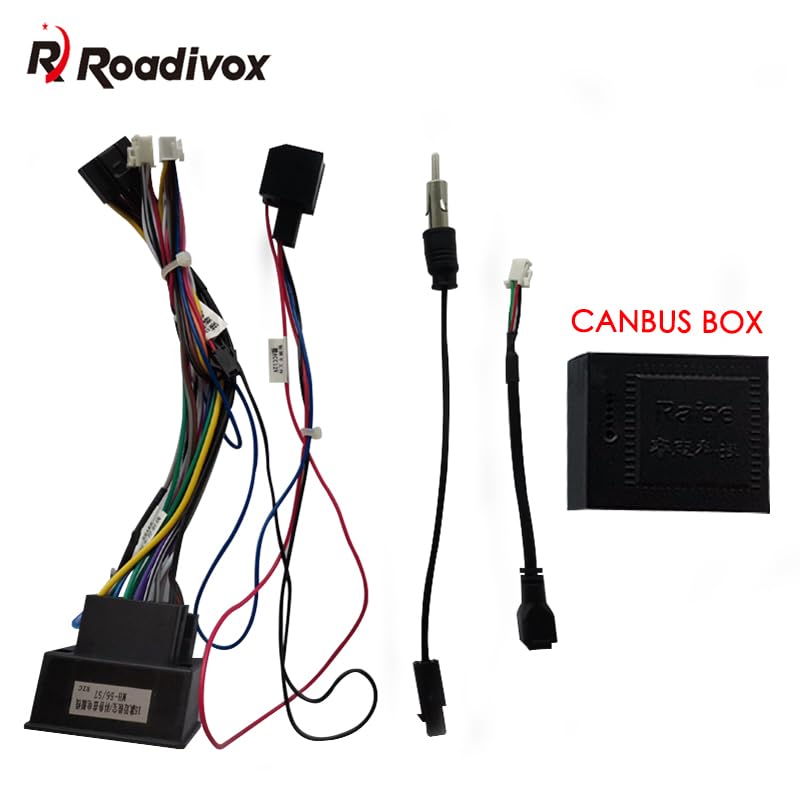 Roadivox Car for Audio DVD Android 16PIN Power Cable Adapter with Canbus Box for Chevrolet Cruze 2013 2014 2015 Power Wiring Harness
