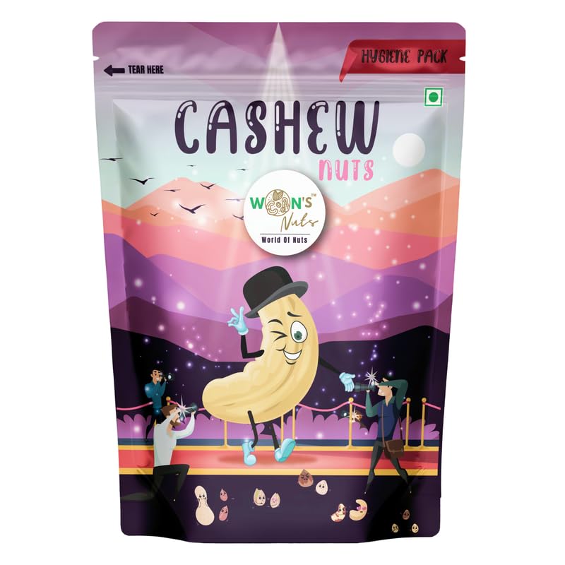 WONSNUTS Premium Pure Cashews Whole| Kaju| Nutritious & Delicious| Premium Kaju nuts| Rich in Protein| Magnesium & Phosphorus| Deluxe Size & Crunchy Nuts| Natural, Crunchy & Delicious | High in Protein & Fiber | Perfect Snack (Pack of 1) (250 Gm) (B0DFQ726TP) Amazon Price History, Amazon Price Tracker