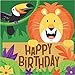 Jungle Safari Happy Birthday Napkins, 16 ct