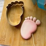 LILIAO Footprint Cookie Cutter - 2.6 x 3.8 inches - Stainless Steel
