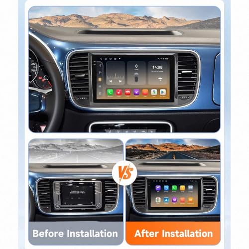 Radio Coche 2 DIN Bluetooth USB Eq Mirror Link para Beetle 2011 2