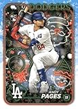2024 Topps Holiday #H103 Andy Pages RC Rookie Los Angeles Dodgers MLB Baseball Base Trading Card