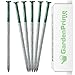 Price comparison product image GardenPrime 50x (0.9kg) Half-Green, Extra Heavy Duty Artificial Grass Nails 4.5mm x 150mm, Round Head Nails for Installation of Fake Lawn on Hardcore (50, Half Green, Galvanised)