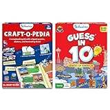 Skillmatics Craft-o-pedia USA Scrapbooking Kit & Guess in 10 States of America Bundle, Perfect for Boys, Girls, Kids & Families Who Love Educational Toys, Gifts for Ages 7, 8, 9, 10 and Up