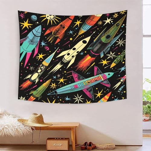 Tapisserie fusée 3D MBAHEUURR de salon et chambre déco murale en tissu grand format 180x230 cm