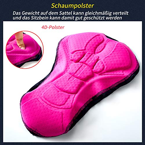 Fahrradhose für Damen mit 4D Gel Sitzpolster und hohem Tragekomfort