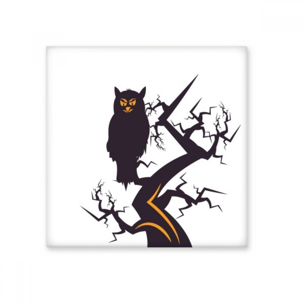 Carreau céramique chouette Halloween pour faïence de salle de bain chic