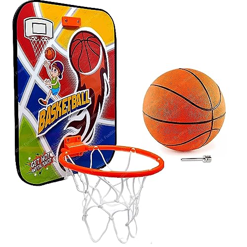 FunBlast Basketball - Wall Mount Adjustable Basket Ball Kit for K...