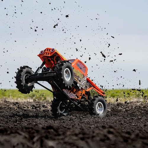 Image of Losi RC Crawler LMT 4 Wheel Drive Solid Axle Mega Truck Brushless RTR Batteries and Charger Not Included Bog Hog LOS04024T2