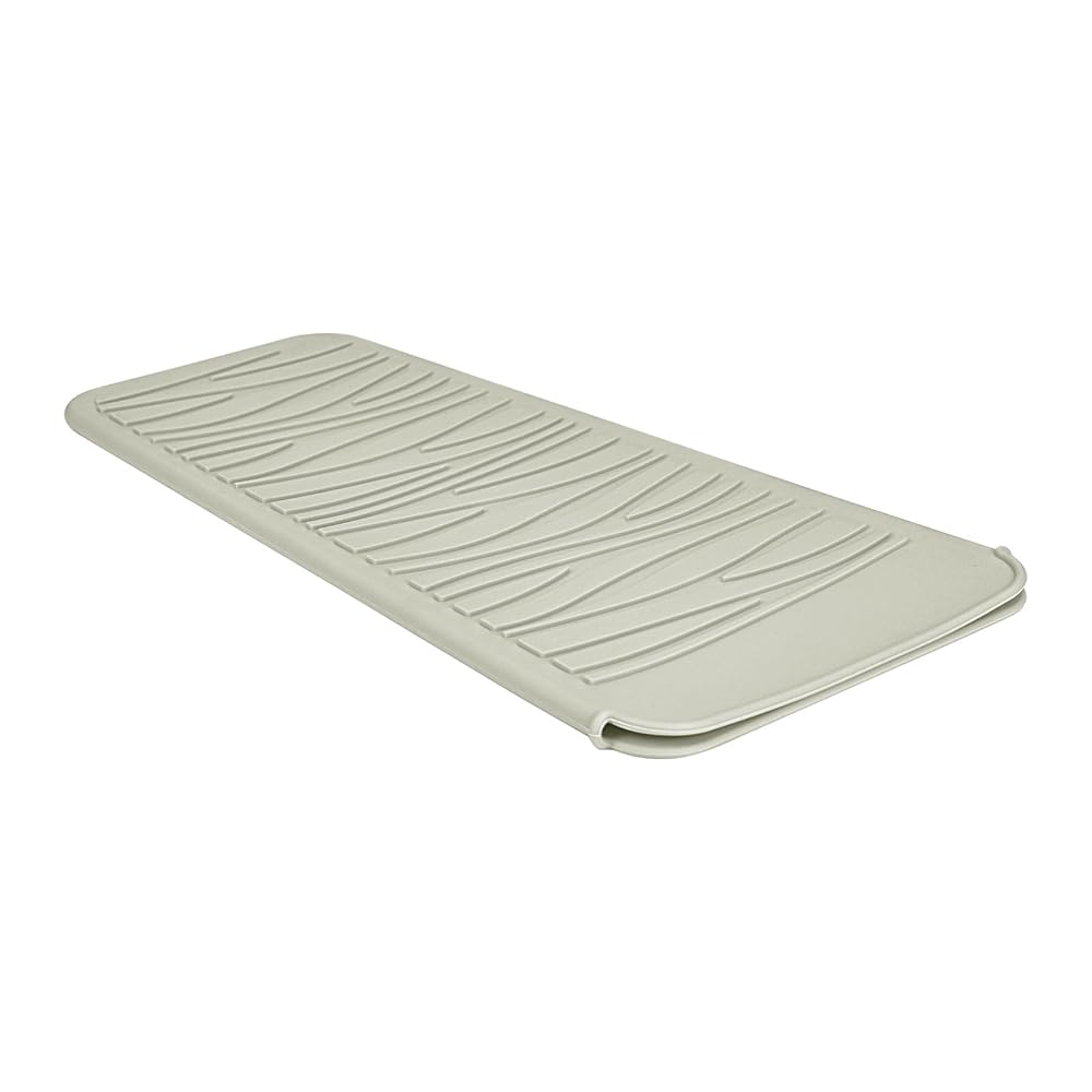 EIOKIT Silicone Heat Resistant Mat, Protects Surfaces from Heat Damage, Provides Slip Resistance, and Offers Multipurpose Storage for Hot Hair Styling Tools (1 Pack, Beige)