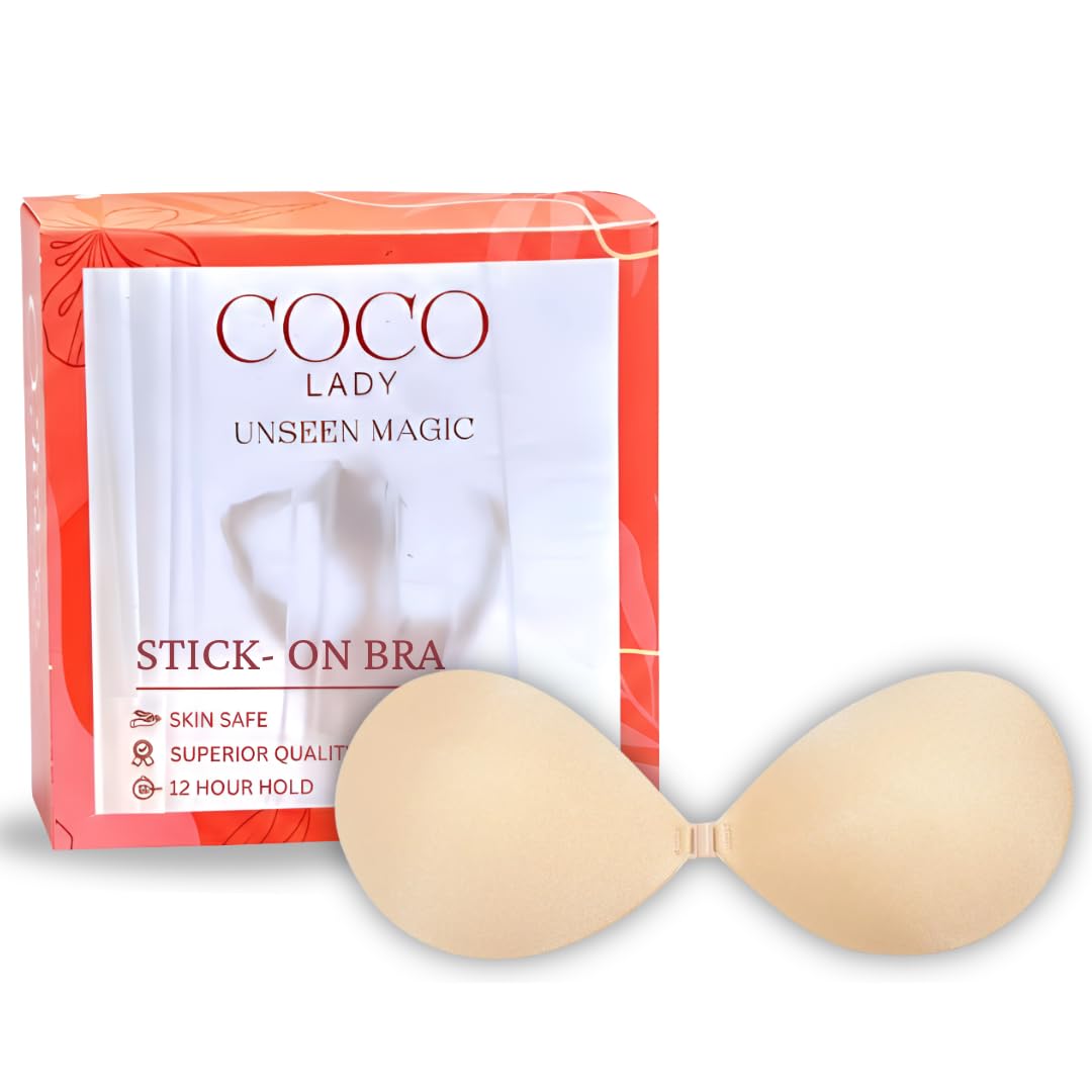 coco lady Women?s & Girls? Strapless Push Up Wire Free Stick On Invisible Bra | Reusable Adhesive Backless Bra for Dress, Wedding, Party & Everyday Wear-picture-32