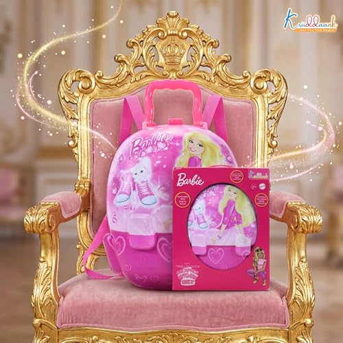 Image of Barbie Backpack Kitchen Set with Lights and Music - 21 Piece Portable Pink Pretend Play Chef Toy with 12 Accessories for Girls Age 3+, Realistic Role Play & Easy Storage|Birthday Gift