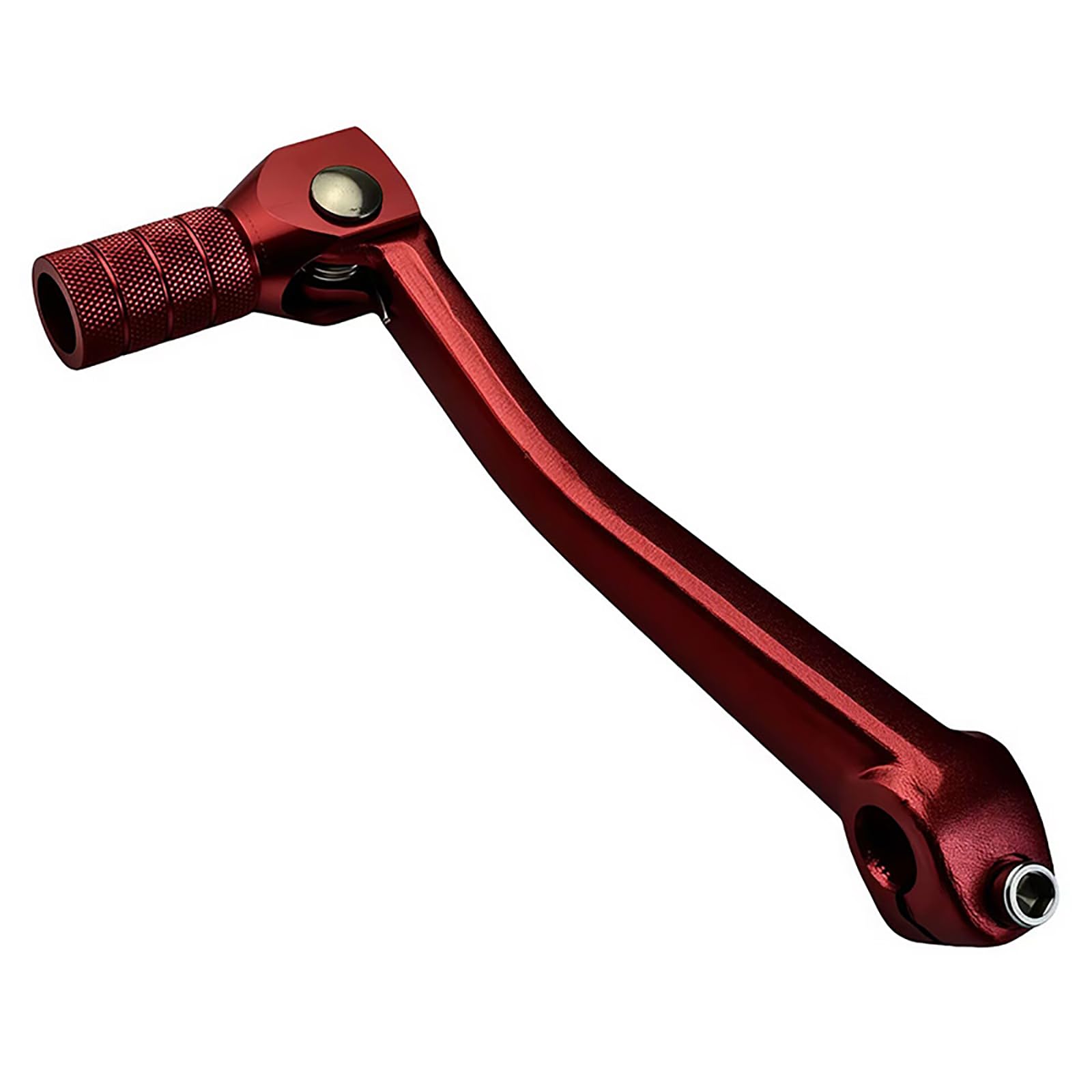 Hzbb Red Ergonomic Design Easy Installation Alloy Motorcycle Shifter Lever Sandblasted Surfaces For Enhanced Grip And Durability Sandblasted Gear Shifter