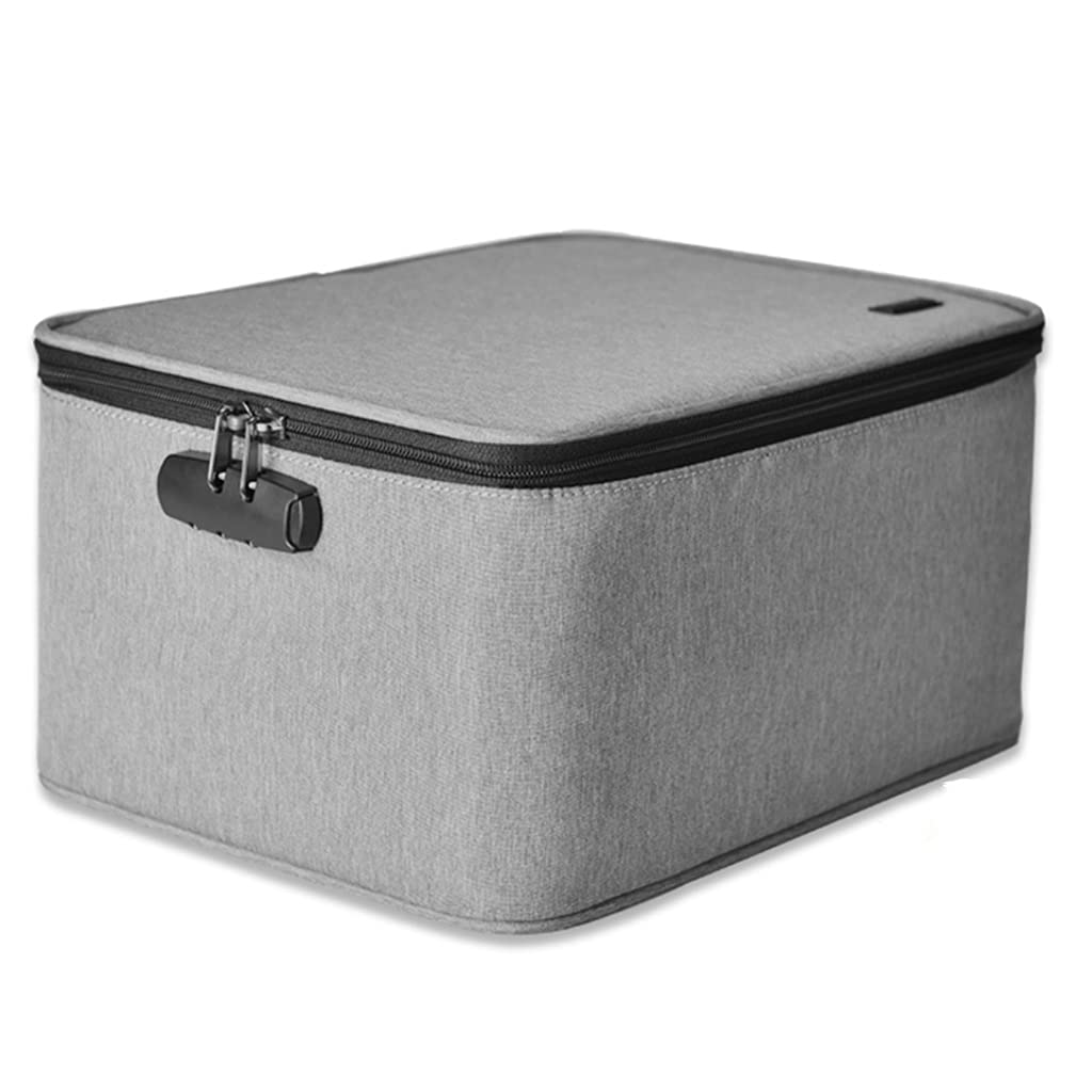 pacchetto di documenti portatili, Organizzatore di documenti con serratura Desktop, scatole di archiviazione, archiviazione di file, borsa organizer da viaggio portatile sicura for documenti for lapto