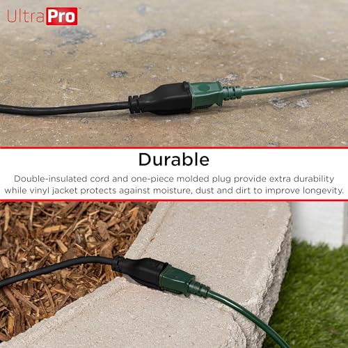 UltraPro Outdoor Extension Cord, 25 Ft, Heavy Duty, UL Listed 3 Prong by UltraPro - Used condition - Image 4