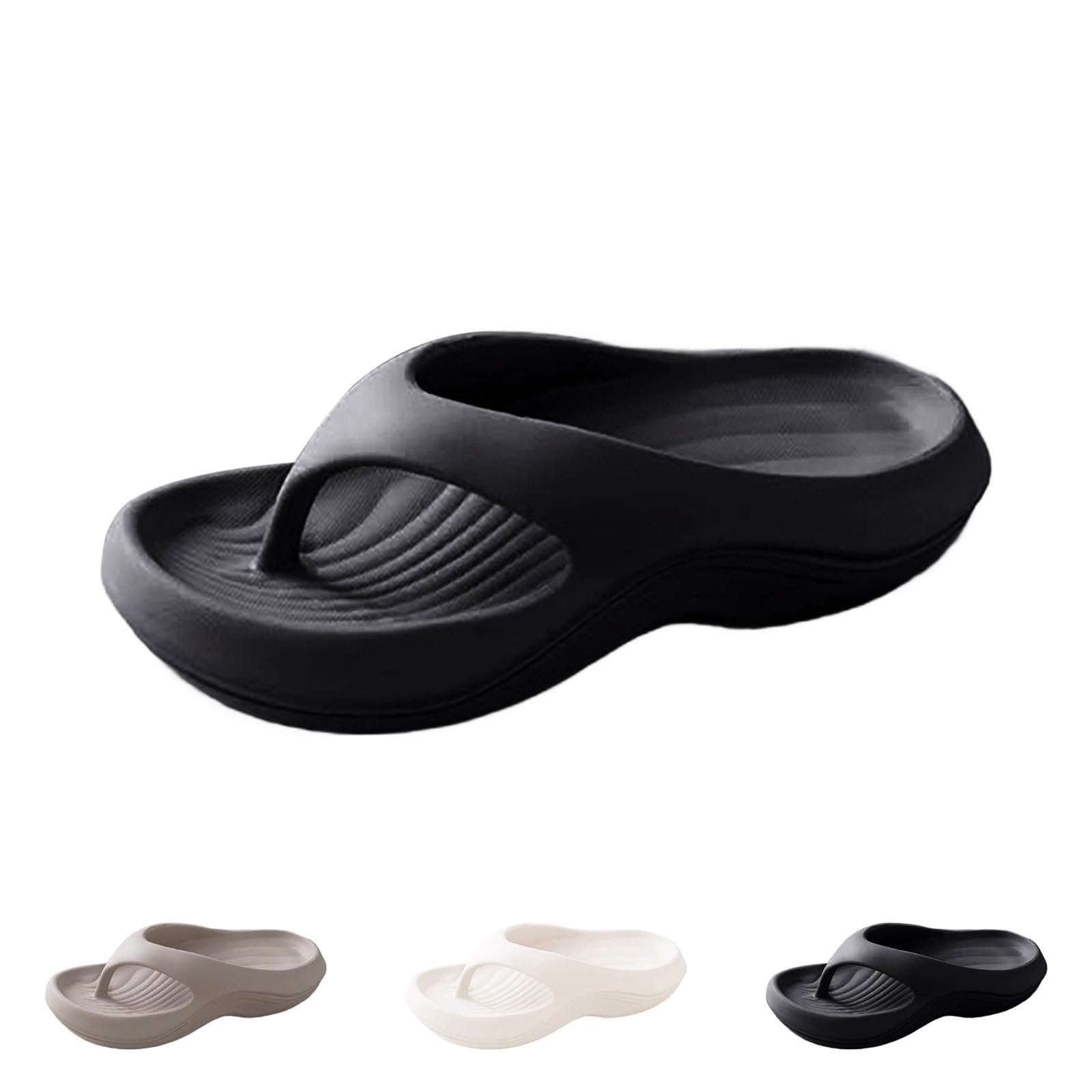 Chanclas Mujer Ortopedicas Verano Piscina Playa Suaves Cómodas Pantuflas Casa Soporte del Arco Sandalias Plataforma Ducha Baño Antideslizantes Slippers Suela Gruesa Unisex Interior Exterior Zapatilla