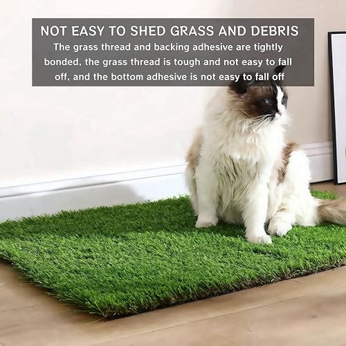 Kunstrasen Hundeklo Balkon Hundetoilette Ersetzen Rasen Welpentoilette Wiederverwendbar Training Pee Pads für Kleine Grosser ältere Hunde für Ältere, Kleine, Grosse Hunde+1 × Schwarze Faltschale