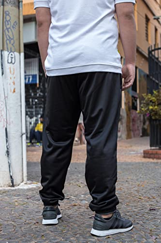 Calça Jogger Plus Size Masculina Treino Academia Tamanhos Grandes Elástico Bolsos Laterais 106 COR:P