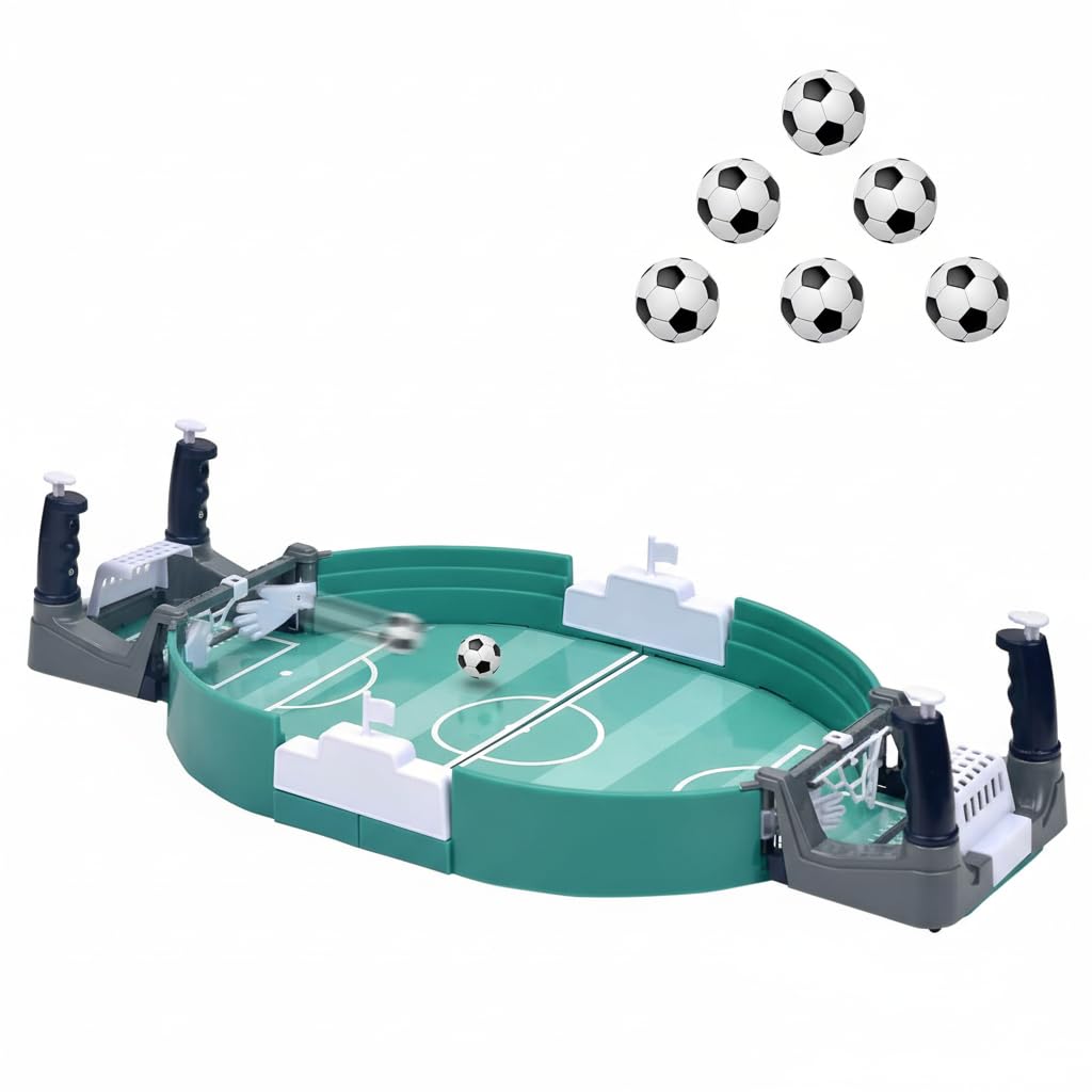 Tabletop Football Set, Mini Soccer Game With 6 Balls, Interactive Desktop Toy for Kids Adults Birthday Family Party, World Cup Gift, Company Lounge, Parties