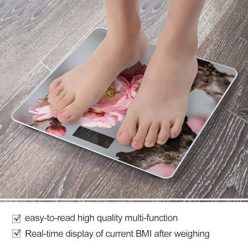Báscula digital de vidrio templado para baño miniatura 5