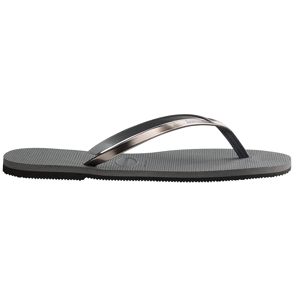Havaianas - You Metallic, Sandalias Cómodas, Elegantes y Versátiles, Tiras Finas con Acabado Metálico, Pequeño Tacón, Mujer