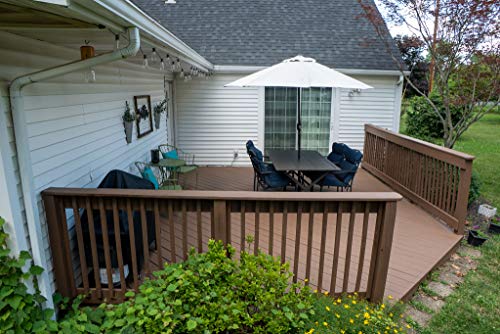 #1 Deck Wood Deck Paint And Sealer - Advanced Solid Color Deck Stain For Decks, Fences, Siding - 1 Gallon (Dark Walnut) #TOP5