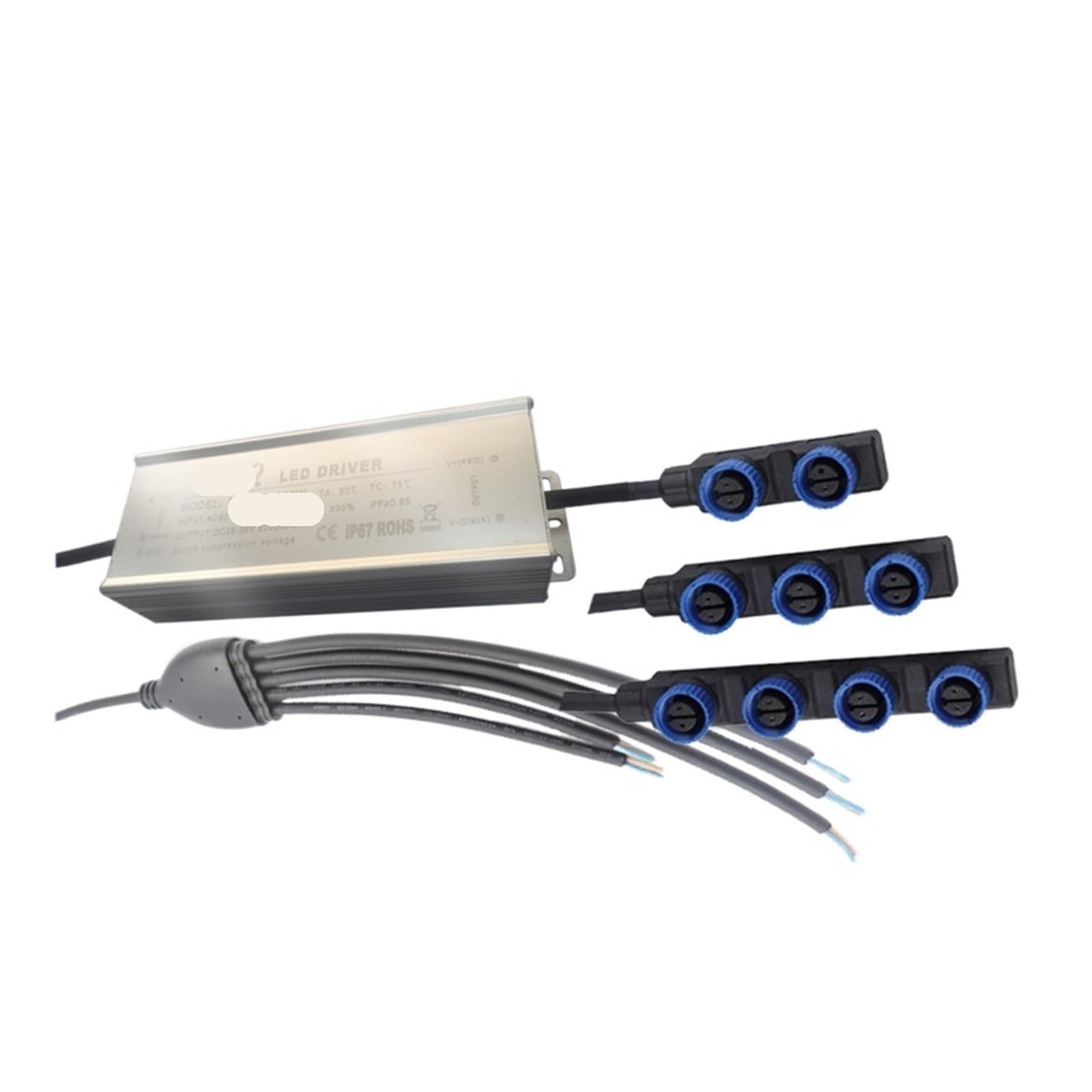 Driver LED étanche 200W haute performance pour éclairage public multiposte