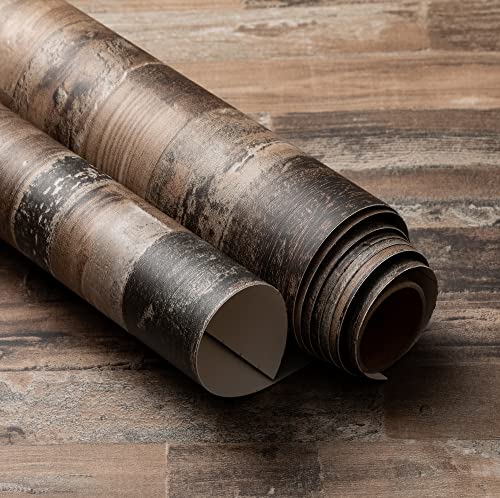 Wood Panel Interior Film Vinyl Self Adhesive Peel-Stick Wallpaper (Hbs466) #TOP16