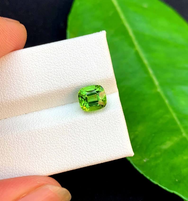 Péridot 15.25 carat pierre naturelle en vrac non traité pour bijoux S-B0BXJ811-DMS