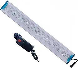 Iluminação LED para aquários, dupla voltagem, para iluminação do crescimento de corais, peixes e plantas aquáticas (48cm a 60cm)