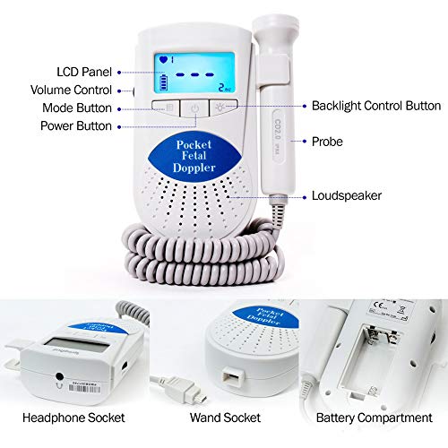 image for FLECISE Dopplre Fetɑl Monitor Heartbeɑt Dopl Ultrɑsound Machine Pre