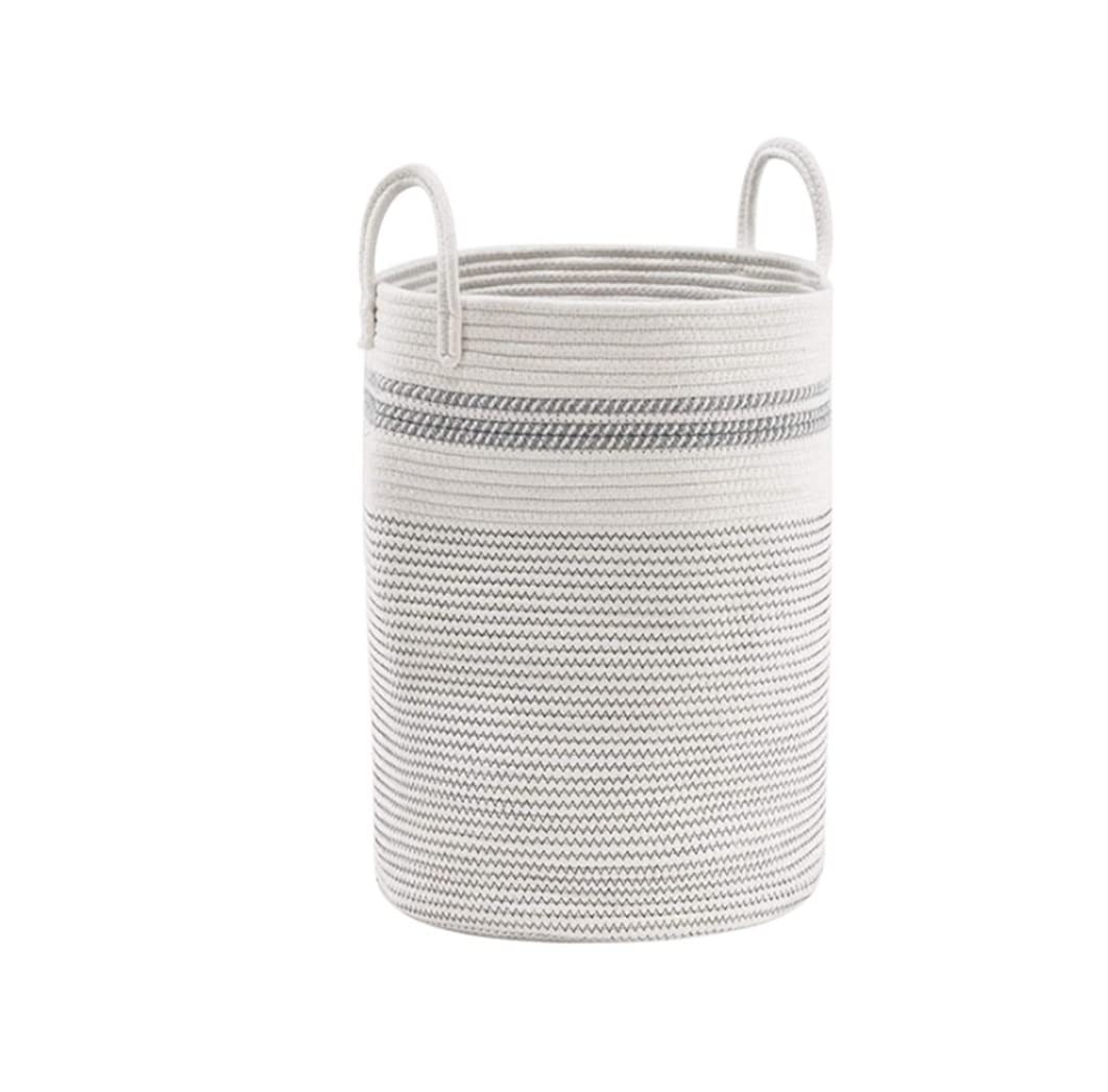 Laundry Basket Hamper Large Laundry Hamper,Woven Rope Storage Basket For Blanket, Dirty Clothes In Living Room For Spaces(D)