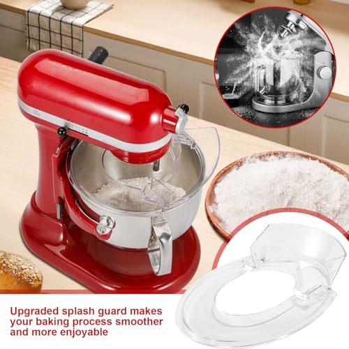 Pouring-Shield-for-KitchenAid-6-Quart-Splash-Guard-with-Removable-Pouring-Chute-for-KitchenAid-55-7-Quart-Bowl-Lift-Stand-Mixer Pouring Shield for KitchenAid 6 Quart Splash Guard with Removable Pouring Chute for KitchenAid 55 7 Quart Bowl Lift Stand Mixer