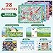 BenBen Preschool Learning Activities, 28 Pages, Search and Find Books, Travel Game for Road Trip, Kindergarten Educational Toys, Birthday Gift for Kids Toddlers Ages 3 4 5 6