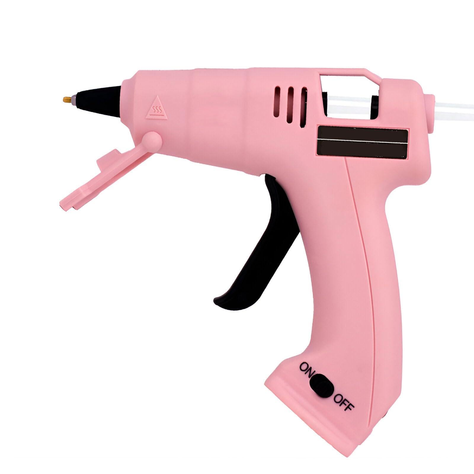 AIZYR Pistolet À Colle Chaude Pistolet À Colle Thermofusible Sans Fil, Pistolet À Colle Thermofusible À Préchauffage Rapide Avec 20 Bâtons De Colle Chaude Pour L'artisanat, Le Bricolage, L'art