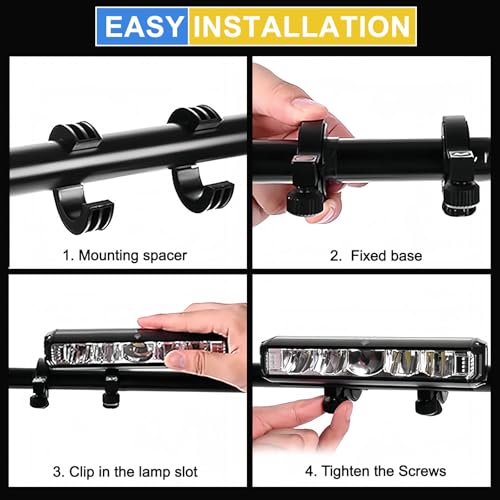 image for Minsk Bike Lights, 2600 Lumen Bicycle Light with 4 Modes, USB Recharge