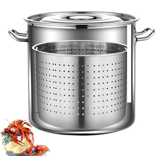Marmite à fruits de mer haut de gamme en acier inoxydable pour homard et crabe