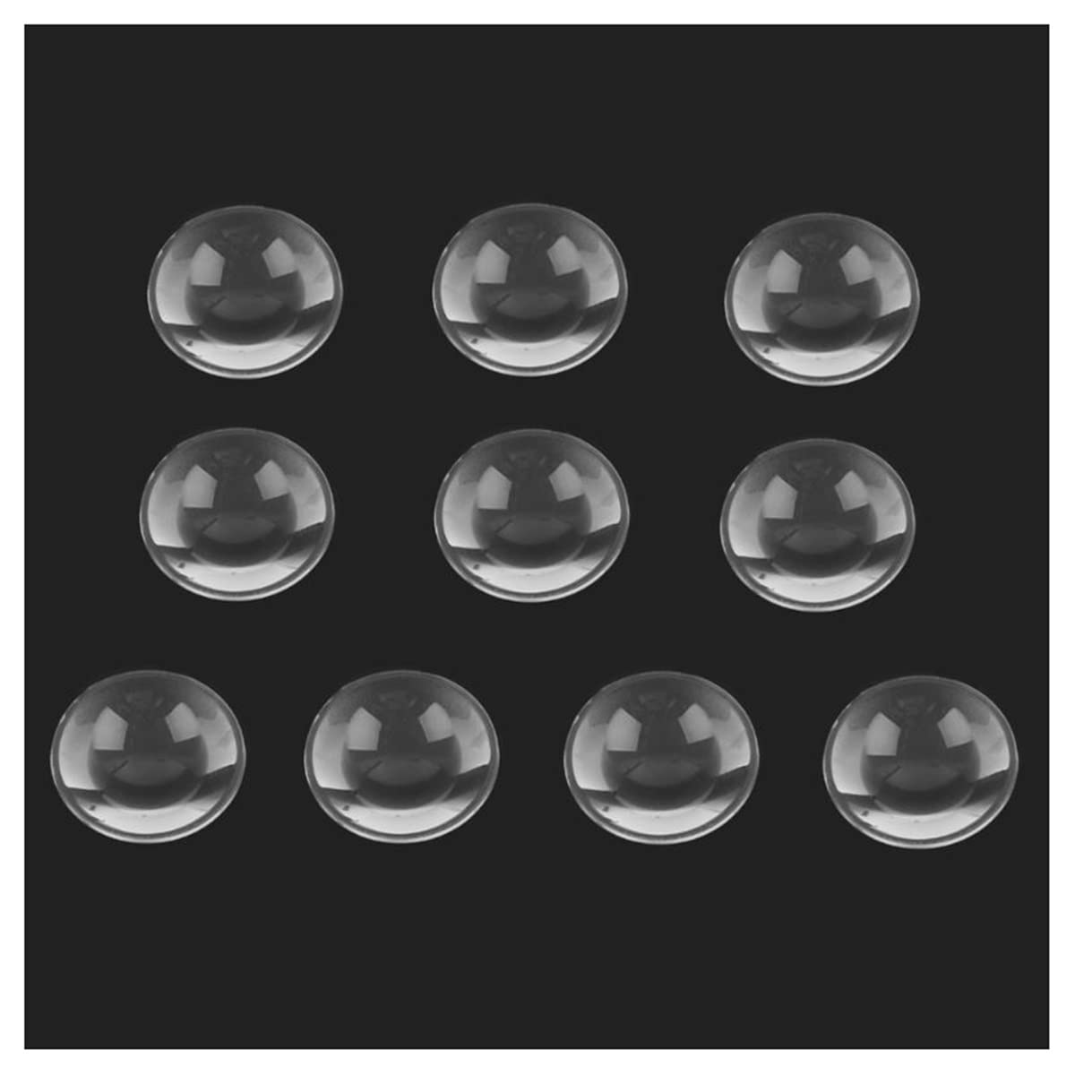 Lab Consumables 10pcs Lenticular Biconvex Lens 3D VR Glasses Lens Magnifier Lens Adapter (Color : 34mm)