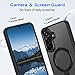 Casehas for Samsung Galaxy A36 5G/A56 5G Case,with Magnetic Invisible Stand [Military Drop Protection] [Compatible with MagSafe] Shockproof Slim Translucent Anti-Slip, Black