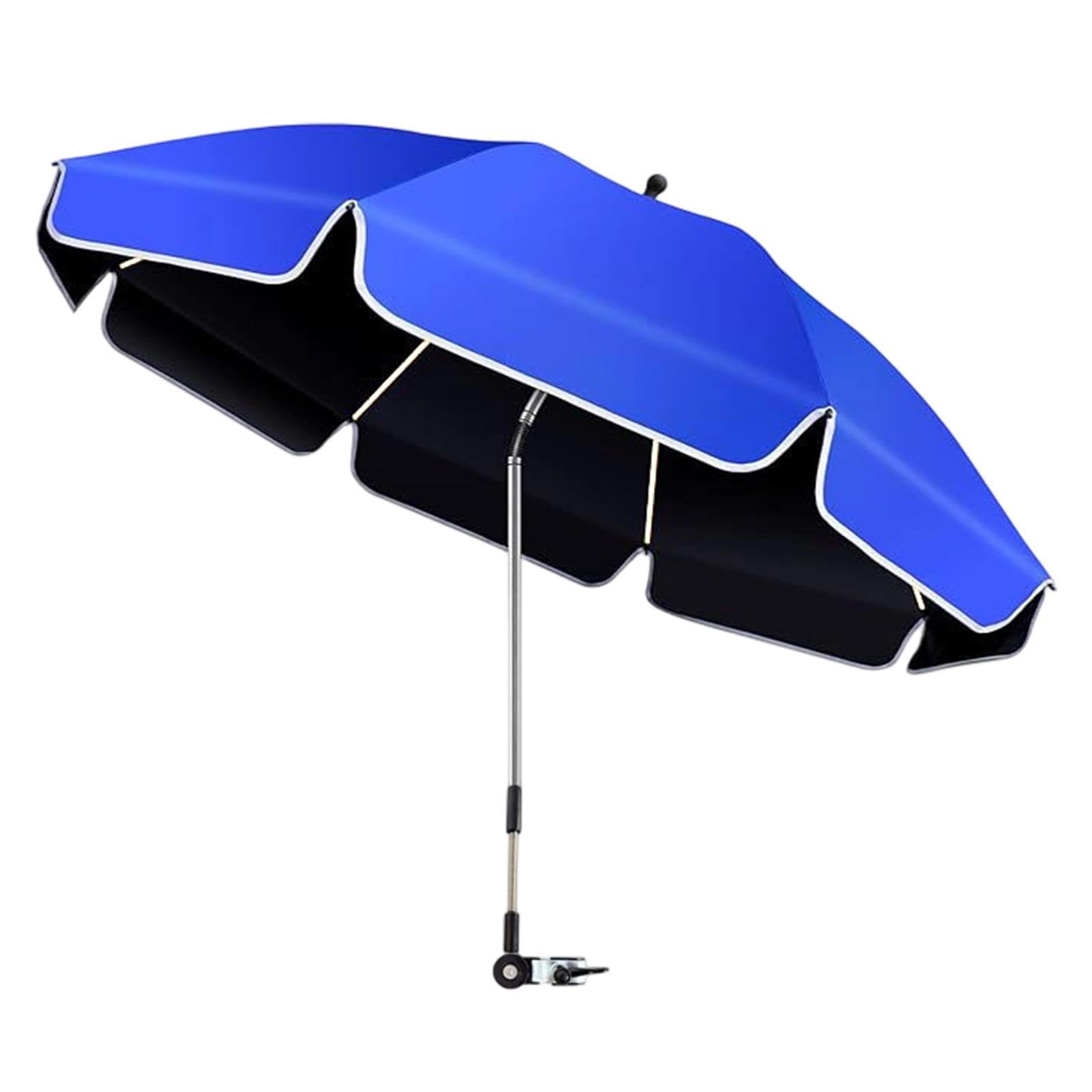 Generisch Parasol przeciwsłoneczny na krzesło plażowe, regulowany 360°, ochrona przed promieniowaniem UV, na krzesło i poręcze, na urlop na plaży, taras, do ogrodu, na podwórko, kemping, balkon