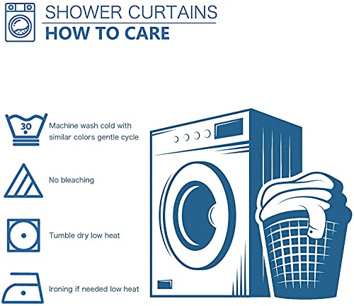 Miffrank Octopus Shower Curtain Funny Blue Ocean Creature Shower Curtains Sets With 12 Hooks, Polyester Fabric Waterproof Curtains For Bathroom Beach Theme Decor 72" X 72" #TOP6