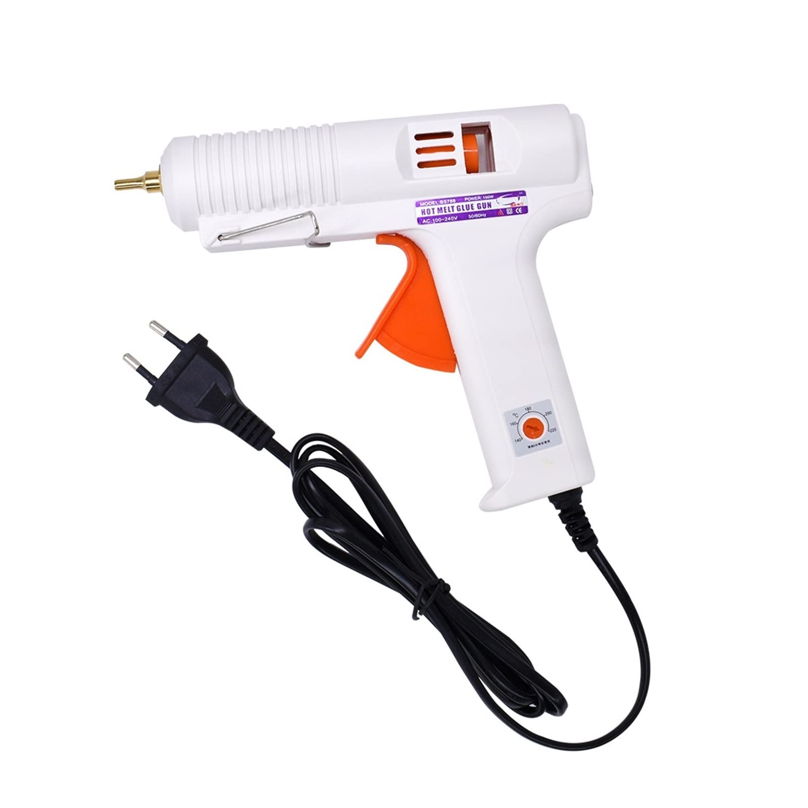 Pistolet do klejenia na gorąco do prac rzemieślnic Termostat do pistoletu do klejenia na gorąco 150w Wymienna dysza Przemysłowy pistolet do klejenia Zestaw naprawczy do procesu DIY Ues 11mm klej w szt