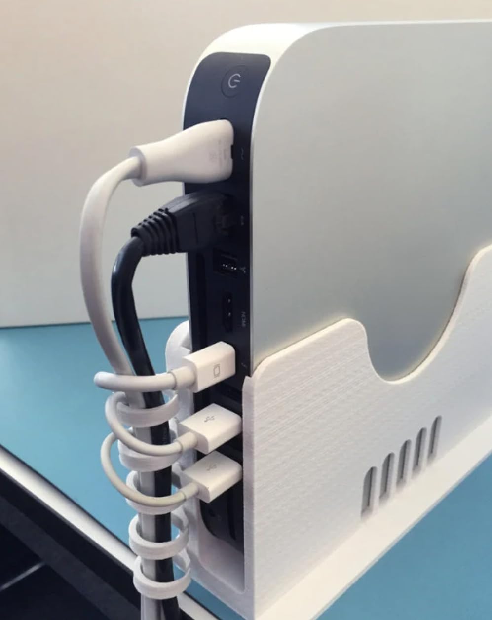 Mac mini Vertical Dock | Multi-Mac mini Storage | Mac mini Server | Mac mini Holder | Mac mini Stand | Gift for Techy (Single (1), Dark Blue)