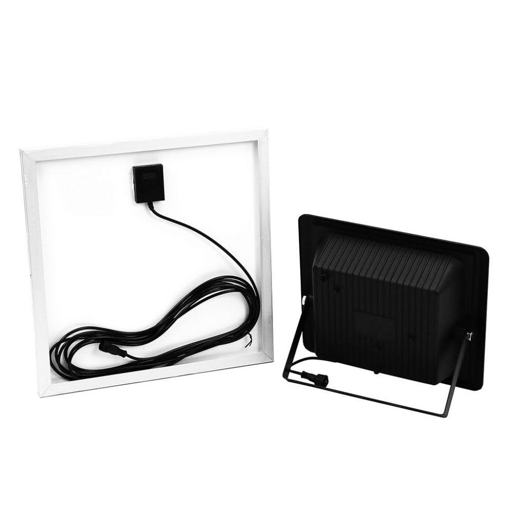 V-TAC reflektor LED 60 W z panelem słonecznym i pilotem zdalnego sterowania, czarny