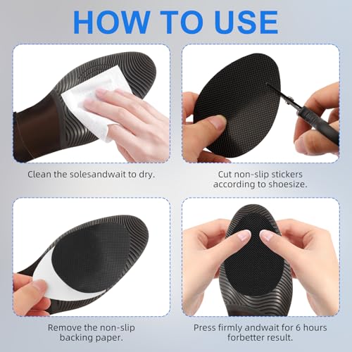 16 piezas/8 pares de protectores antideslizantes para suelas miniatura 6