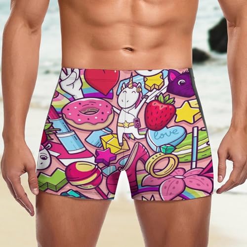 Maillot de bain homme pourpre anti-irritation boxer confortable - 5