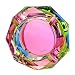 Kufox Crystal Outdoors Indoors Cigarette Ashtray Ash Holder Case, Colorful Pattern Home Office Tabletop Beautiful Decoration Craft (Bling Bling 02)