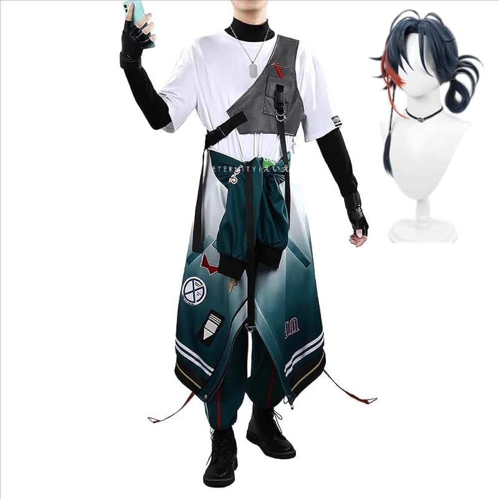 魁星 コスプレ セット ウィッグ 衣装 コスプレウィッグ バーチャルYouTuber VTuber 魁星