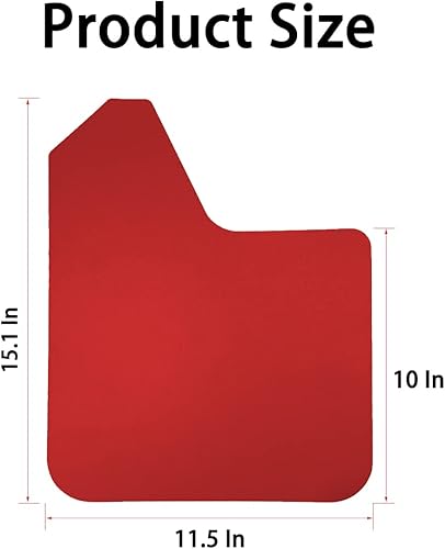 Miniatura 2 de Moioee Juego de 4 solapas universales para barro para vehículos, protectores contra salpicaduras delanteros y traseros, guardabarros flexibles y