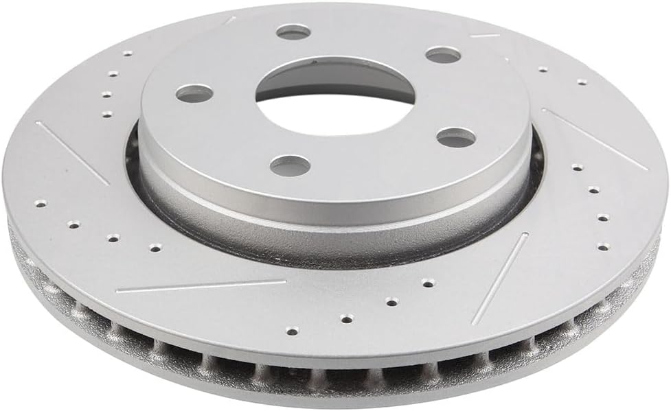 ECCPP 53040 2pcs Front Vented Disc Brake Rotors Fit For Jeep For Wrangler 2007-2017,For Jeep For Wrangler JK 2018